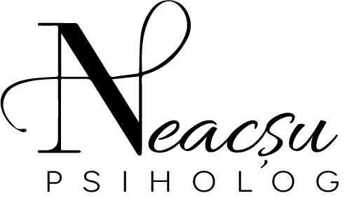 Logo website Vladimir Neacșu ce conține numele acestuia, pe culoarea negru